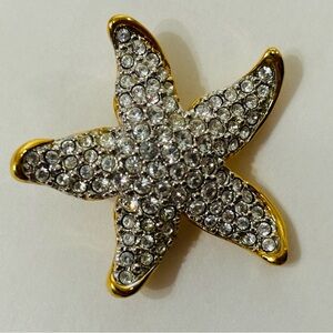 Swarovski Starfish Brooch with stamp